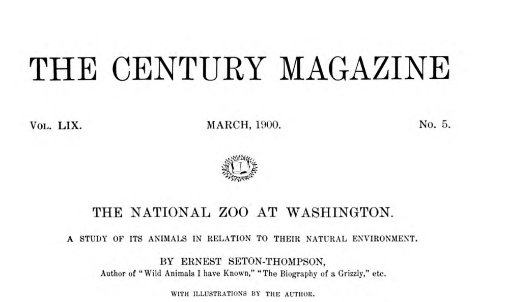 Seton’s Call for Wildlife Conservation in 1900